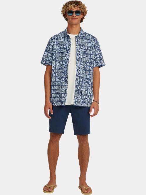 camasa cu maneci scurte pt. barbati O'Neill O'Neill Print Shirt albastru 4