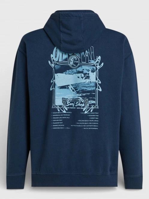 pulover cu gluga pt. barbati O'Neill O'Riginals Hoodie albastru inchis 8