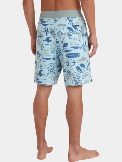 boardshort pt. barbati O'Neill Hyperfreak Mysto Scallop 19'' Boardshorts albastru deschis 4