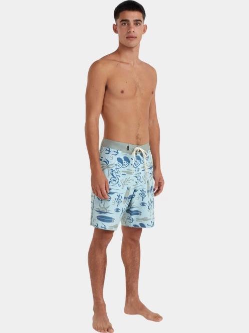 boardshort pt. barbati O'Neill Hyperfreak Mysto Scallop 19'' Boardshorts albastru deschis 5