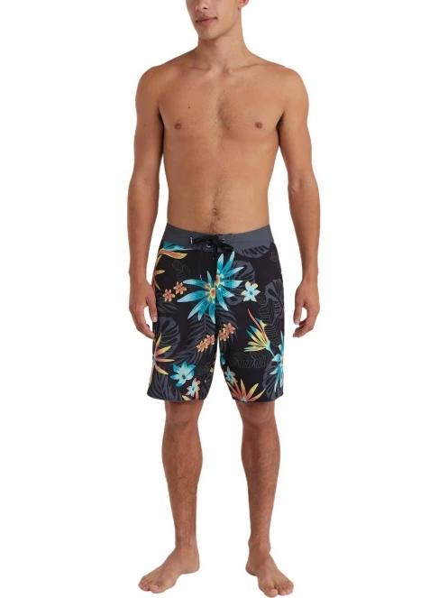 boardshort pt. barbati O'Neill Hyperfreak Mysto Scallop 19'' Boardshorts negru 4