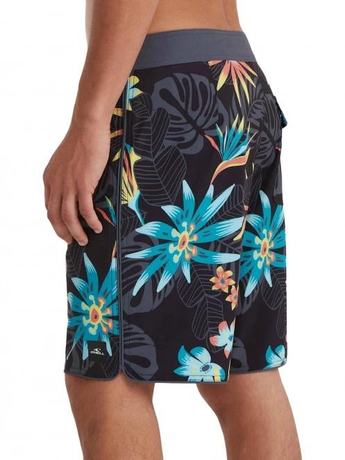 boardshort pt. barbati O'Neill Hyperfreak Mysto Scallop 19'' Boardshorts negru 5