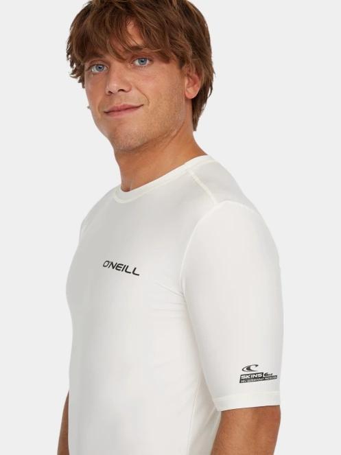 lycra cu maneci scurte pt. barbati O'Neill Essentials Skins S/Slv alb 5