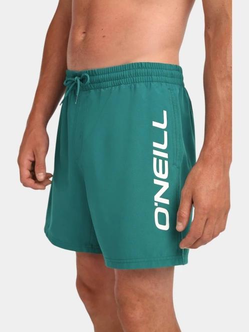 sorturi de baie pentru barbati pt. barbati O'Neill O'Neill Logo 16'' Swimshorts verde inchis 4