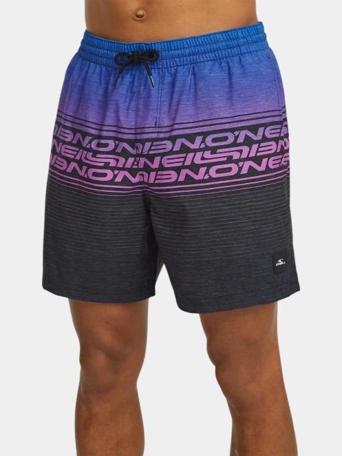 sorturi de baie pentru barbati pt. barbati O'Neill O'Neill Logo Stripe 16'' Swimshorts albastru 4