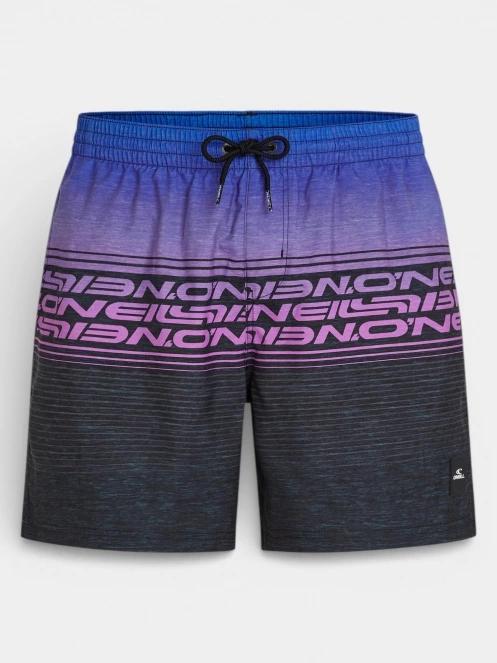 sorturi de baie pentru barbati pt. barbati O'Neill O'Neill Logo Stripe 16'' Swimshorts albastru 6