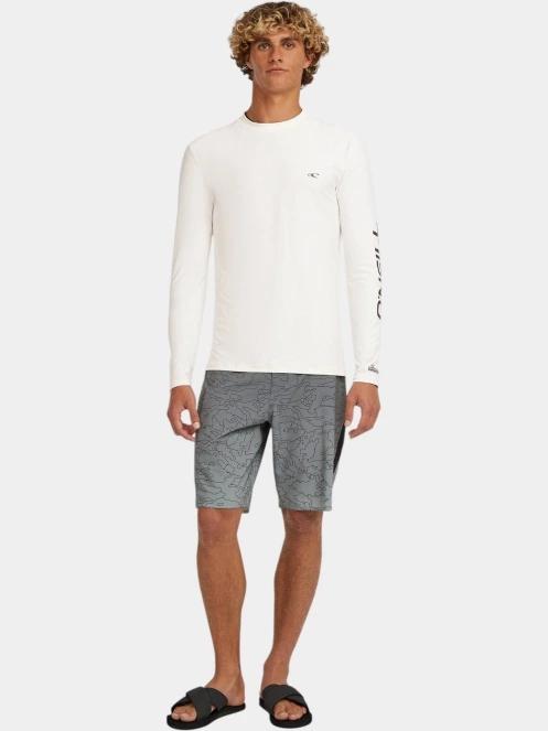 lycra cu maneci lungi pt. barbati O'Neill O'Neill Skins L/Slv alb 5