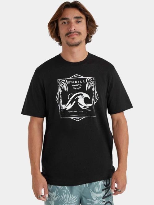 tricou cu maneci scurte pt. barbati O'Neill Mix & Match Wave T-Shirt negru 2