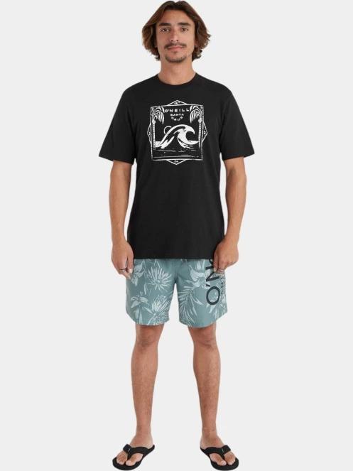 tricou cu maneci scurte pt. barbati O'Neill Mix & Match Wave T-Shirt negru 4