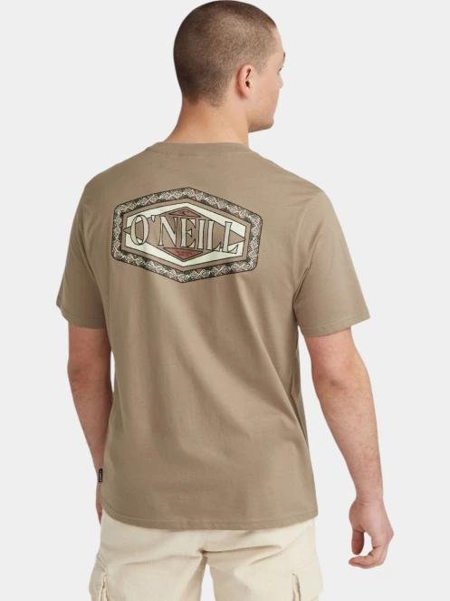 tricou cu maneci scurte pt. barbati O'Neill O'Neill TRVLR Series Back Print T-Shirt maro 3