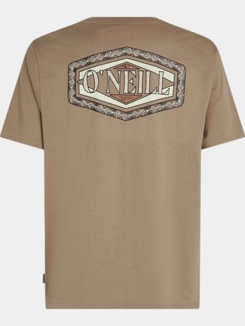 tricou cu maneci scurte pt. barbati O'Neill O'Neill TRVLR Series Back Print T-Shirt maro 7