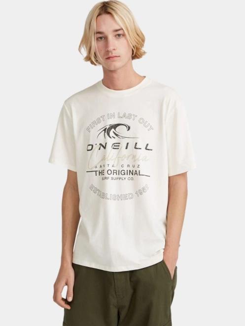 tricou cu maneci scurte pt. barbati O'Neill O'Neill TRVLR Series Cali Wave T-Shirt alb 2