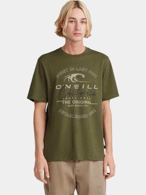 tricou cu maneci scurte pt. barbati O'Neill O'Neill TRVLR Series Cali Wave T-Shirt verde 2