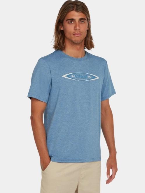 tricou cu maneci scurte pt. barbati O'Neill O'Riginals Hybrid Polygiene Graphic T-Shirt albastru 2
