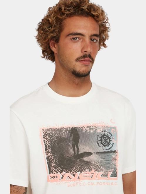 tricou cu maneci scurte pt. barbati O'Neill O'Neill Photo Print T-Shirt alb 5