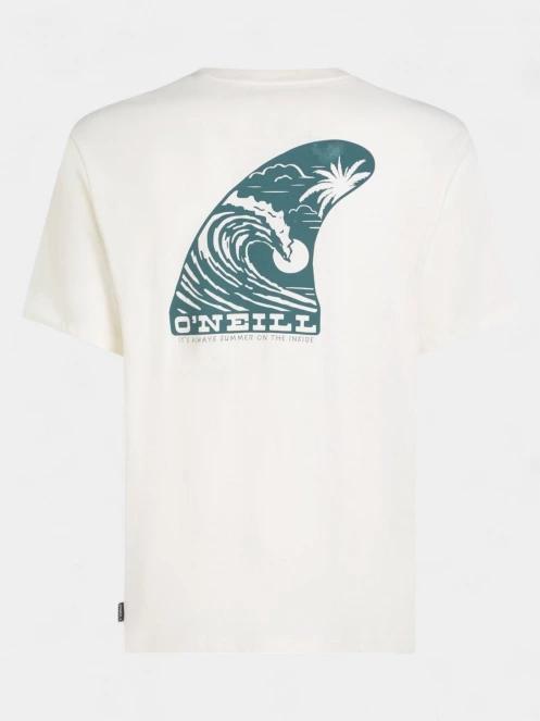 tricou cu maneci scurte pt. barbati O'Neill Global T-Shirt alb 6