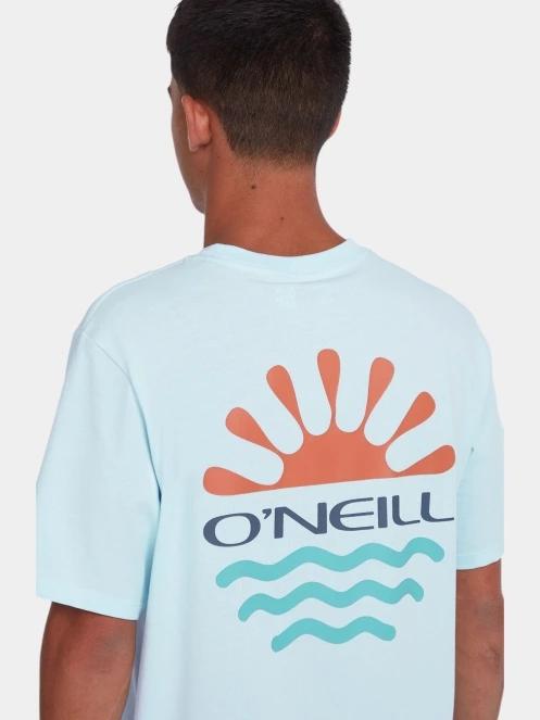 tricou cu maneci scurte pt. barbati O'Neill Global T-Shirt albastru deschis 5
