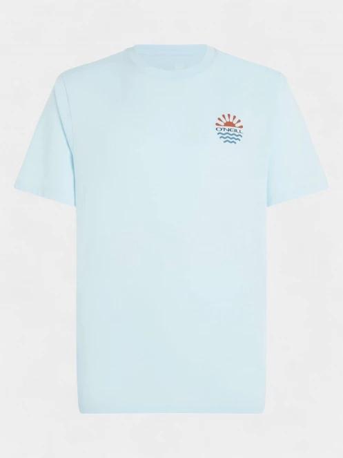 tricou cu maneci scurte pt. barbati O'Neill Global T-Shirt albastru deschis 6
