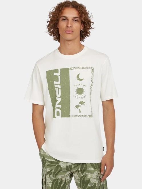 tricou cu maneci scurte pt. barbati O'Neill O'Neill Front Print T-Shirt alb 2