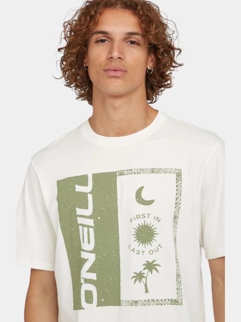 tricou cu maneci scurte pt. barbati O'Neill O'Neill Front Print T-Shirt alb 5