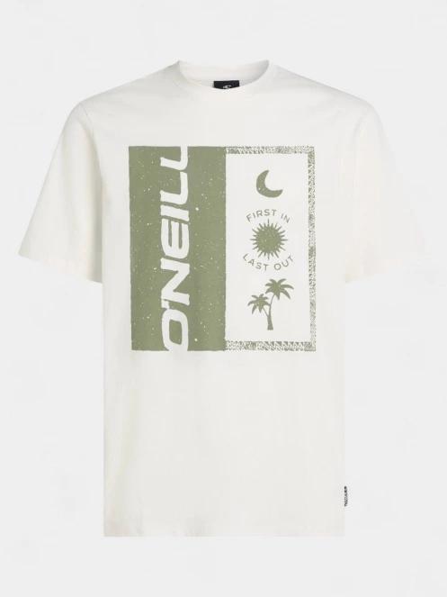 tricou cu maneci scurte pt. barbati O'Neill O'Neill Front Print T-Shirt alb 6