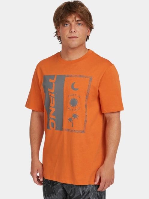 tricou cu maneci scurte pt. barbati O'Neill O'Neill Front Print T-Shirt portocaliu 2