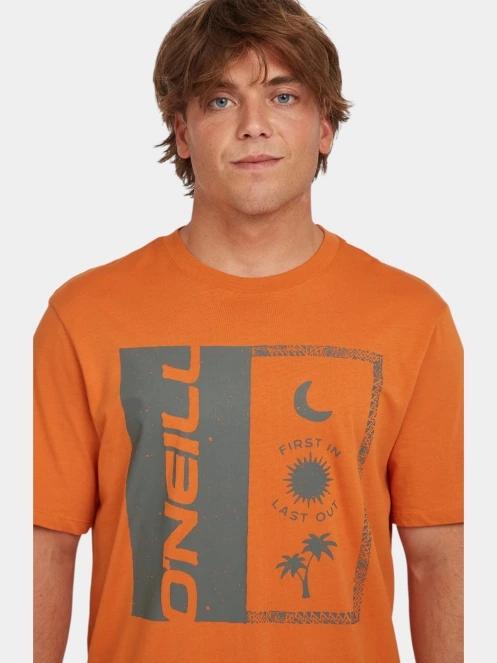 tricou cu maneci scurte pt. barbati O'Neill O'Neill Front Print T-Shirt portocaliu 5