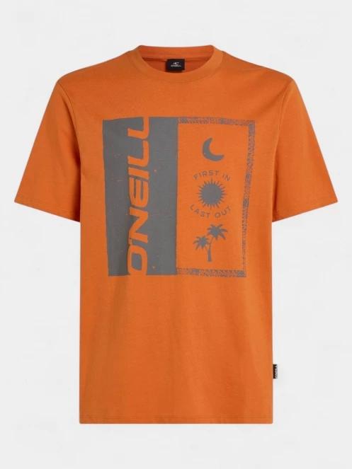 tricou cu maneci scurte pt. barbati O'Neill O'Neill Front Print T-Shirt portocaliu 6