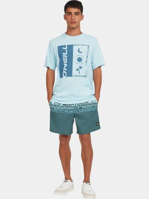tricou cu maneci scurte pt. barbati O'Neill O'Neill Front Print T-Shirt albastru deschis 2