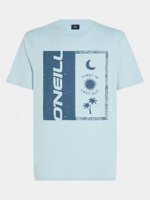 tricou cu maneci scurte pt. barbati O'Neill O'Neill Front Print T-Shirt albastru deschis 6