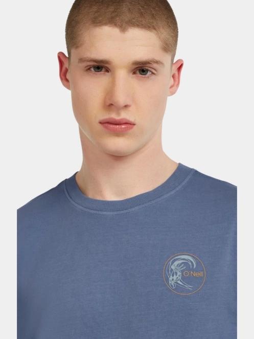 tricou cu maneci scurte pt. barbati O'Neill O'riginals Retro Back Print T-Shirt albastru 5
