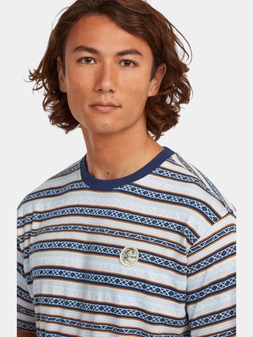 tricou cu maneci scurte pt. barbati O'Neill O'Riginals Jacquard Stripe T-Shirt albastru deschis 5