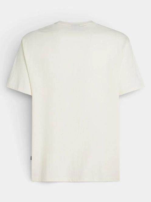 tricou cu maneci scurte pt. barbati O'Neill O'Neill Logo Stripe T-Shirt alb 7