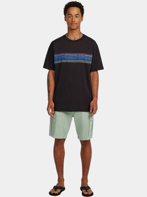 tricou cu maneci scurte pt. barbati O'Neill O'Neill Logo Stripe T-Shirt negru 4