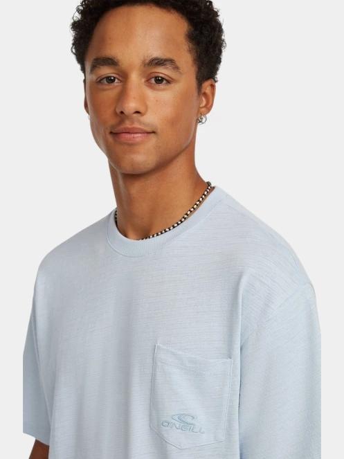 tricou cu maneci scurte pt. barbati O'Neill O'Neill Slub Chest Pocket T-Shirt albastru deschis 5