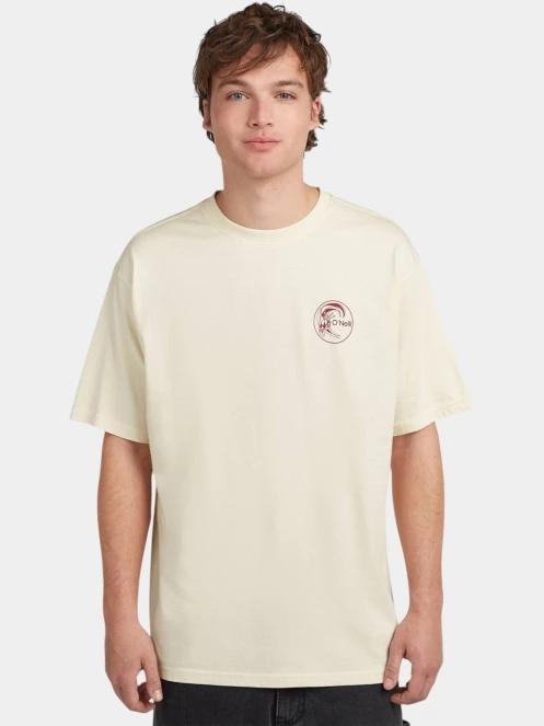 tricou cu maneci scurte pt. barbati O'Neill O'Riginals Retro Back Print T-Shirt alb 2