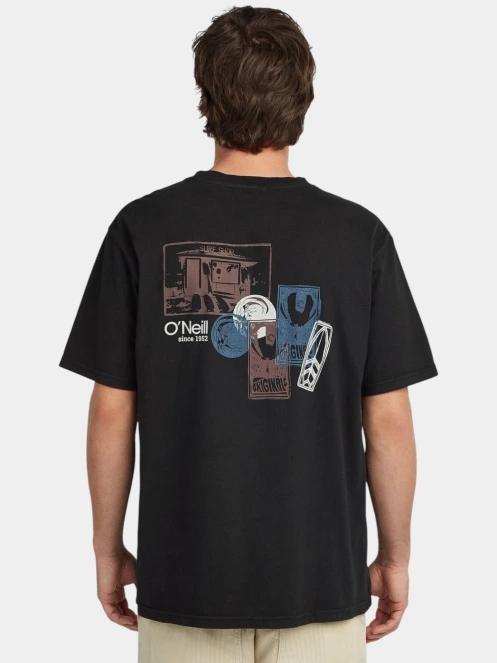 tricou cu maneci scurte pt. barbati O'Neill O'Riginals Back Print T-Shirt negru 3
