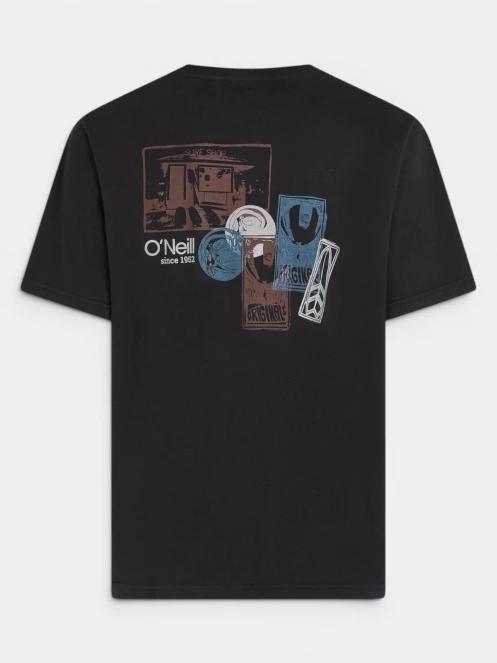 tricou cu maneci scurte pt. barbati O'Neill O'Riginals Back Print T-Shirt negru 7