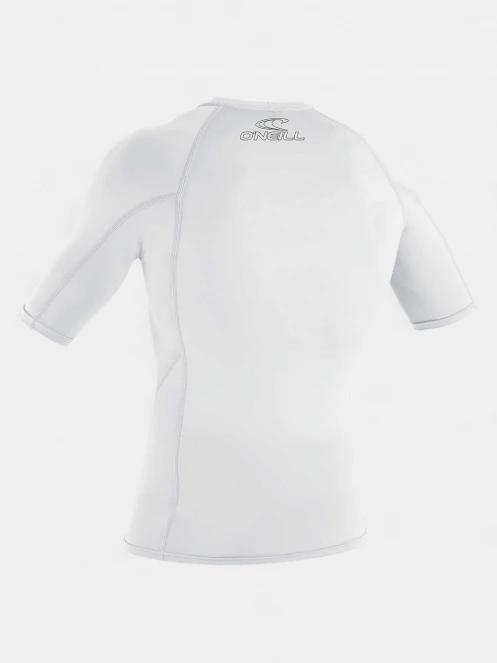 lycra cu maneci scurte pt. barbati O'Neill Basic Skins S/S Rash Guard alb 3