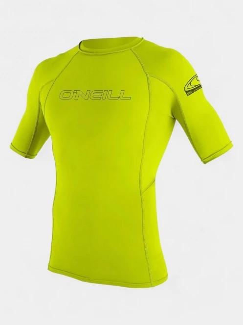 lycra cu maneci scurte pt. barbati O'Neill Basic Skins S/S Rash Guard verde 2
