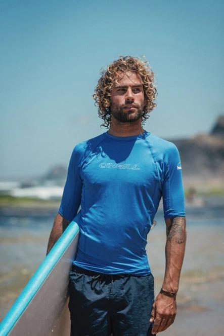 lycra cu maneci scurte pt. barbati O'Neill Basic Skins S/S Rash Guard albastru 6