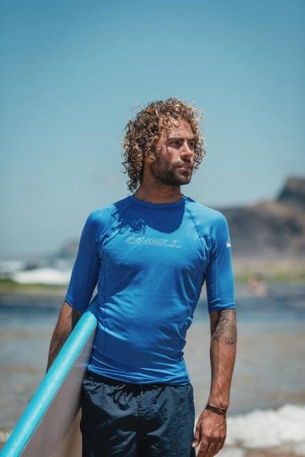 lycra cu maneci scurte pt. barbati O'Neill Basic Skins S/S Rash Guard albastru 7