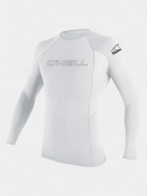 lycra cu maneci lungi pt. barbati O'Neill Basic Skins L/S Rash Guard alb 2