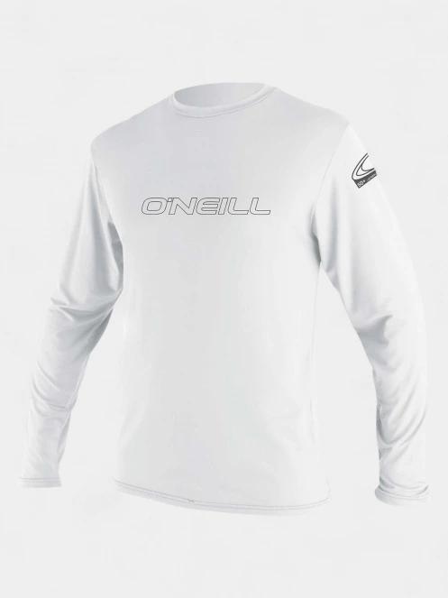 lycra cu maneci lungi pt. barbati O'Neill Basic Skins L/S Sun Shirt alb 2