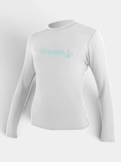 lycra cu maneci lungi pt. femei O'Neill Wms Basic Skins L/S Sun Shirt alb 2
