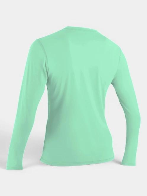 lycra cu maneci lungi pt. femei O'Neill Wms Basic Skins L/S Sun Shirt verde deschis 3