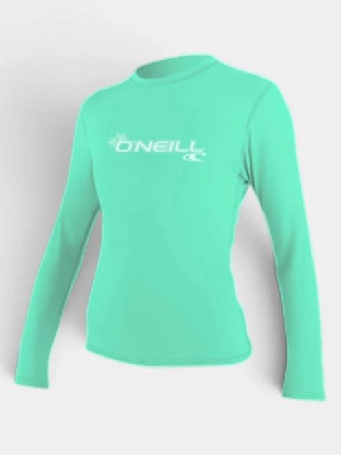 lycra cu maneci lungi pt. femei O'Neill Wms Basic Skins L/S Sun Shirt verde deschis 2