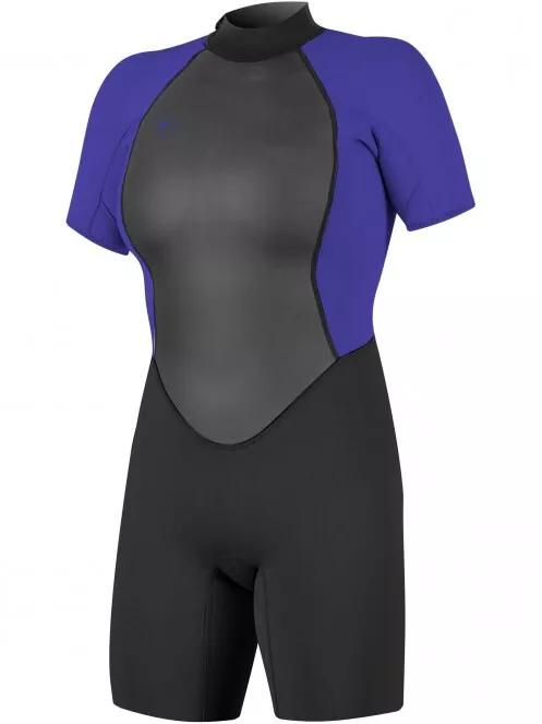 imbracaminte din neopren, cu maneci scurte pt. femei O'Neill Wms Reactor-2 2mm Back Zip S/S Spring gri 2