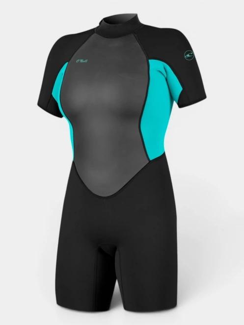 imbracaminte din neopren, cu maneci scurte pt. femei O'Neill Wms Reactor-2 2MM Back Zip S/S Spring  negru 2