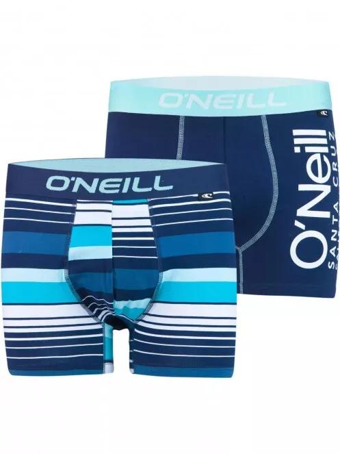 Men Boxer O'Neill multi stripe&logo 2-pack